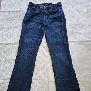 Lee Stretch Elastic Waist Blue Denim Boot Cut Women's Jeans Sz 8 M